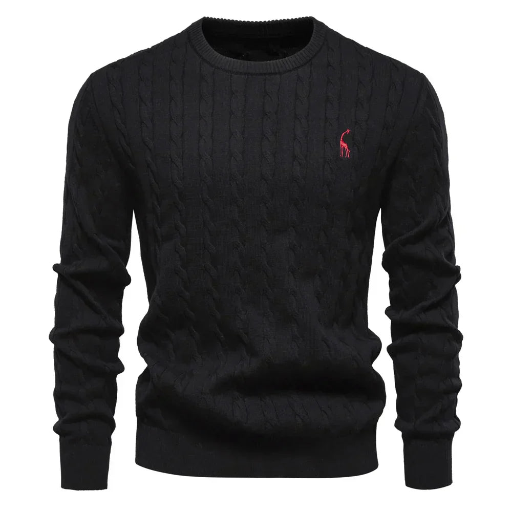 Falkner | Stickad Modern Herrpullover
