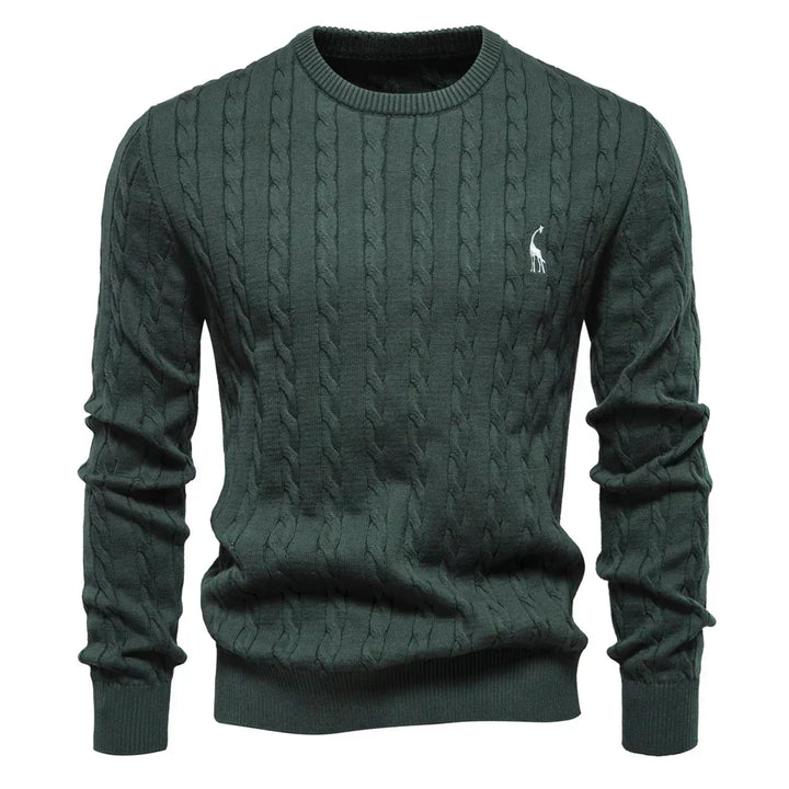 Falkner | Stickad Modern Herrpullover