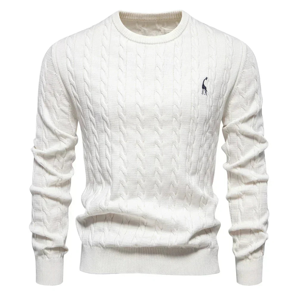 Falkner | Stickad Modern Herrpullover
