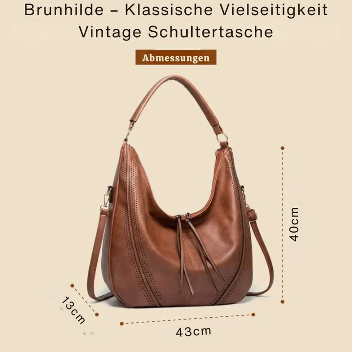 Brunhilde – Klassisk Mångsidig Vintage Axelväska